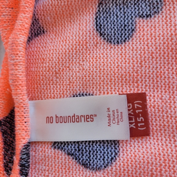 Heart Tank Top Shirt Melon Black Womens XL - Picture 4 of 5